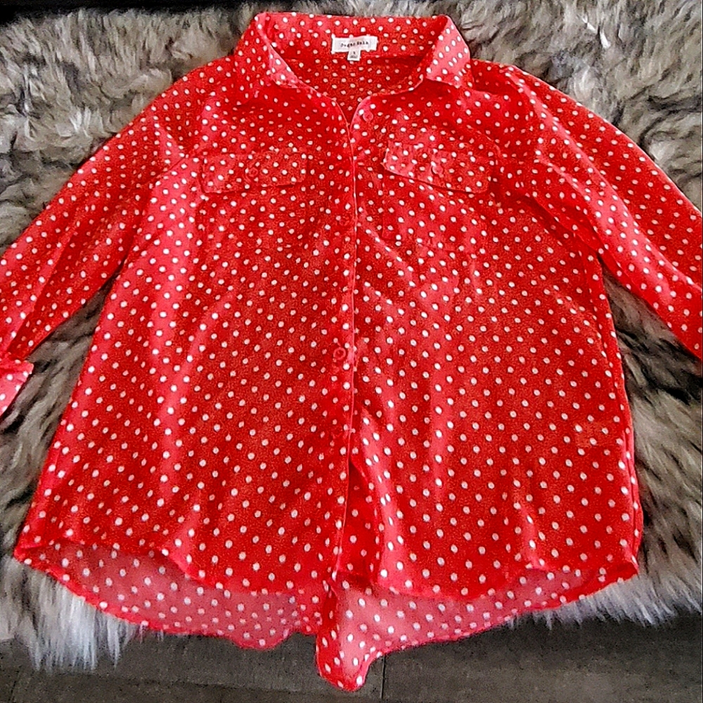 Sugar Rain - Polka Dot Blouse